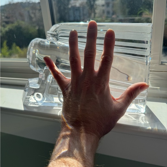 Rare Daum France Crystal Locomotive Train – Signed – Large Vintage Art Glass - Picture 6 of 10